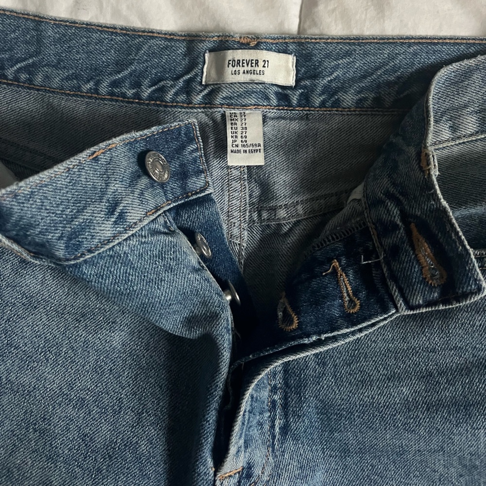 Forever21 high-waisted girlfriend jeans